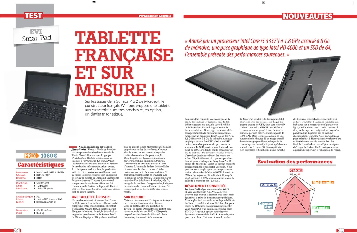 Aperçu de l’article Presse informatique, Tablette française et sur mesure !